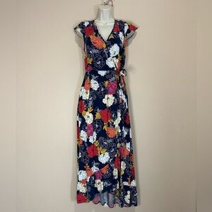 BAND OF THE FREE Floral High Low Maxi Sundress, Size M